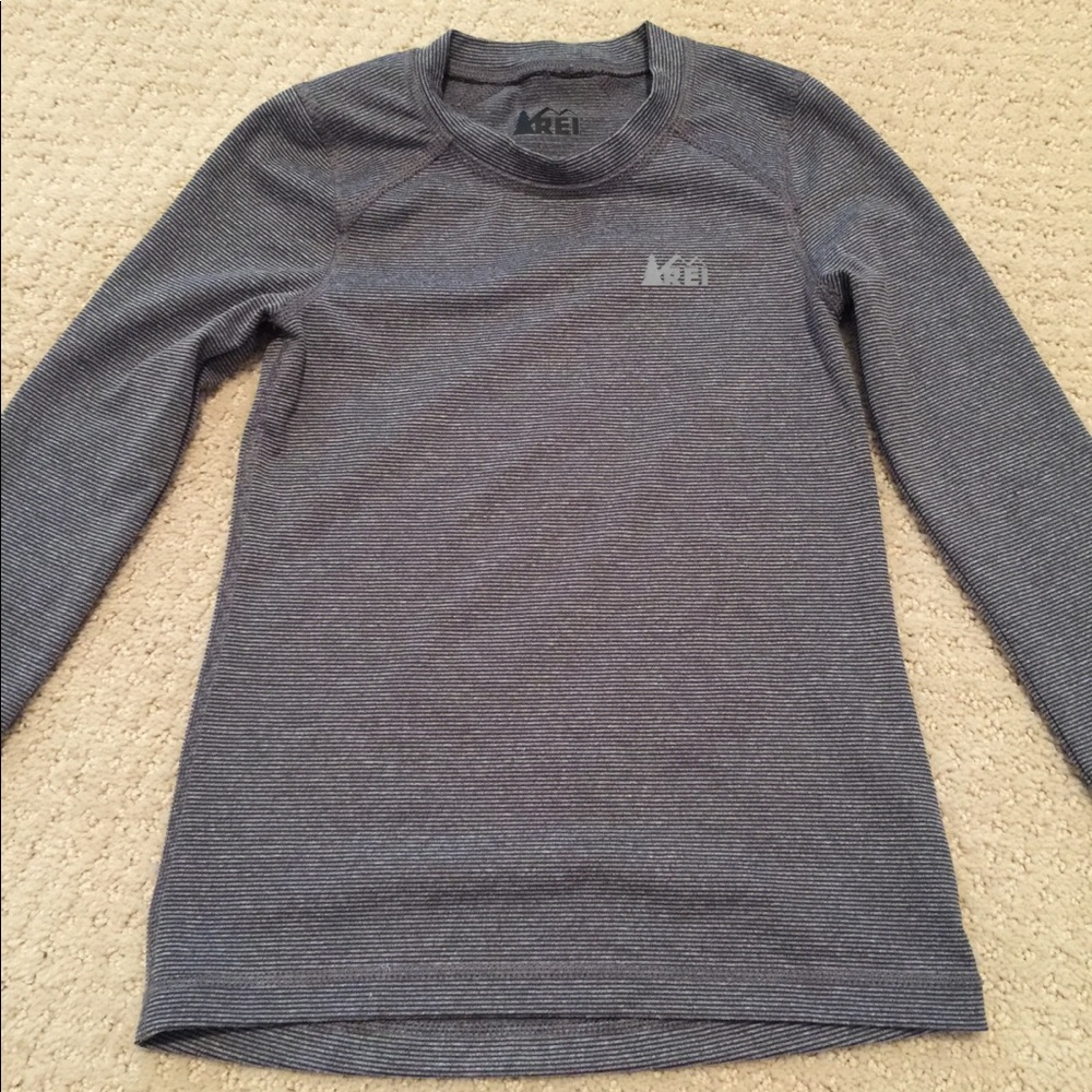 Boys REI long sleeve performance shirt.